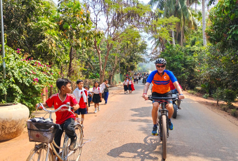 Biking tour through the village and interact with local people
